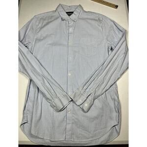 Bonobos Mens Cotton Blend Casual Button Down Dress Shirt Size L Long
